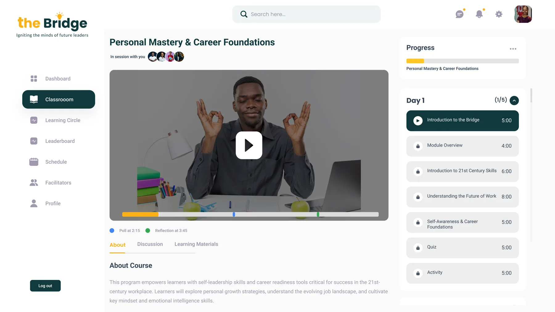Live video lesson