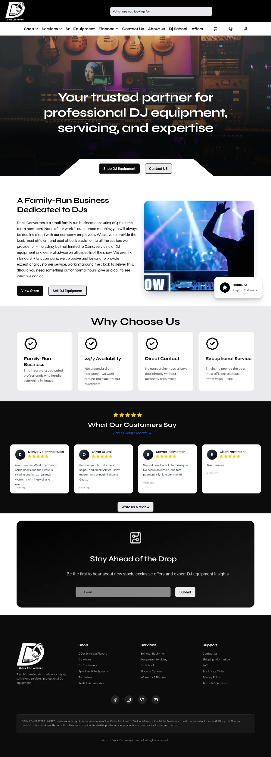 Deck Converters homepage