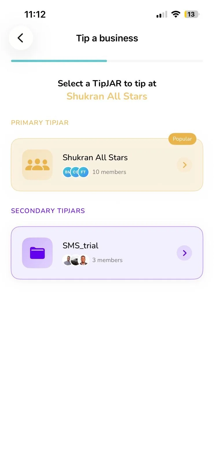 Select a TipJAR